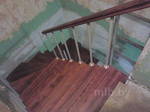 П-образная модульная лестница Авангард в Семково