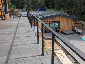 Тросовое ограждение открытой террасы в д. Слободчина