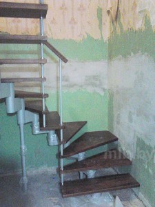 П-образная модульная лестница Авангард в Семково