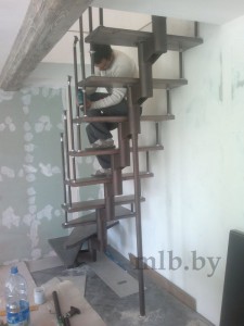 Модульная металлическая лестница в Марьиной Горке