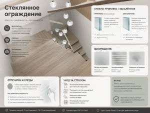 Стеклянное ограждение лестницы без разочарований