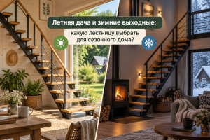 Летняя дача и зимние выходные: какую лестницу выбрать для сезонного дома