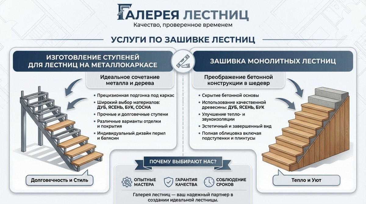 Зашивка лестниц